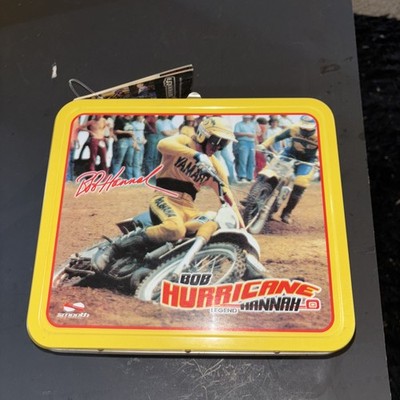 Bob Hurricane Hannah Metal Lunchbox Yamaha Motocross Brand New Dust