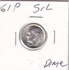 1961 P Silver Roosevelt Dime From Mint Set BU Condition #1523