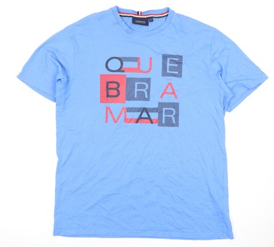 QUEBRAMAR Herren T-Shirt Blau Grafik L