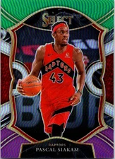2020-21 Panini Select #46 Pascal Siakam Green White Purple
