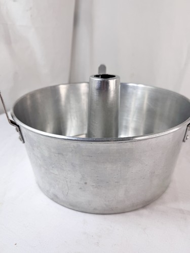 Vtg Comet Angel Food Cake PAN 10 x 4" Round 2 pc Aluminum Tube Baking Tin FrShp