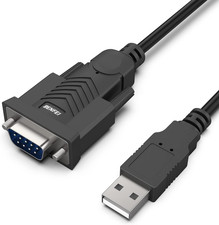 USB to Serial Adapter, USB to RS-232 Male 9-Pin DB9 Serial Cable, Prolific Chi