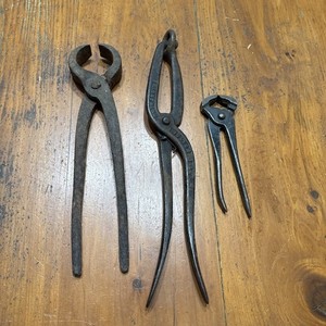 Vintage Steel Livestock Hoof Trimmer Tool Lot of Three Fulton