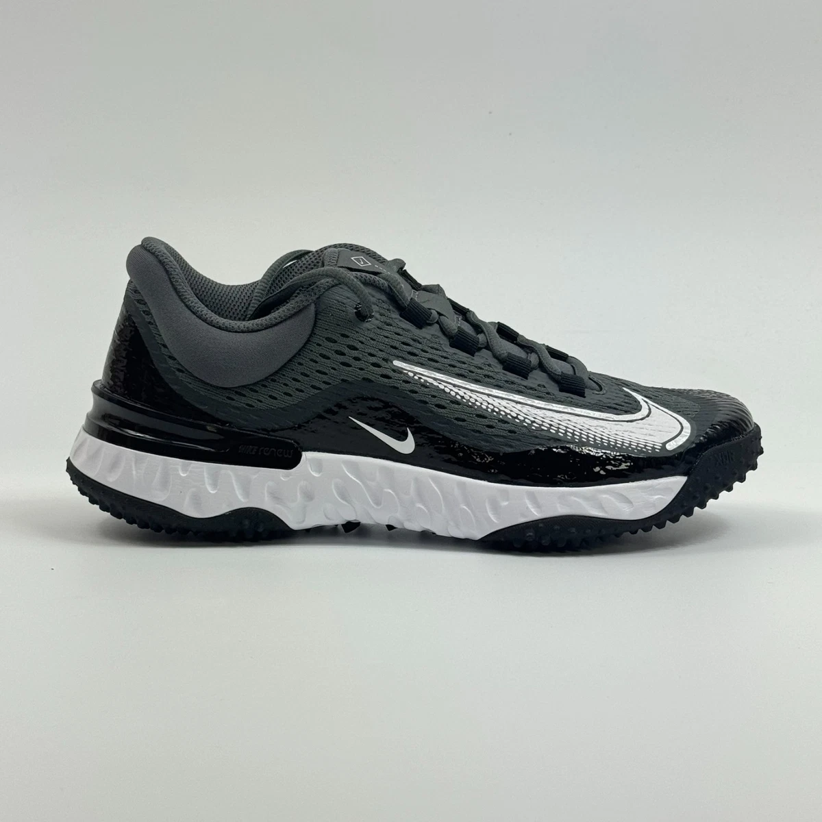 Nike Alpha Huarache Elite 4 TF Black White for Sale | Authenticity