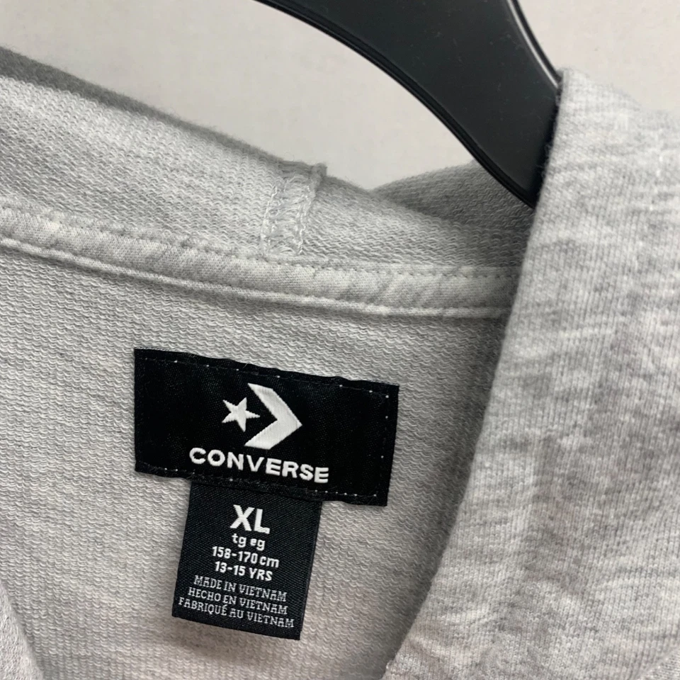 Sudadera con Capucha Converse All Star Niñas Talla XL (13-15Y) Gris Rosa Chuck Taylor Logo Top Foto 4 de 4