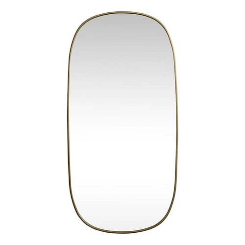 Elegant Decor Brynn 30x60" Oval Modern Metal Wall-Mounted Mirror in Brass - Picture 1 of 11