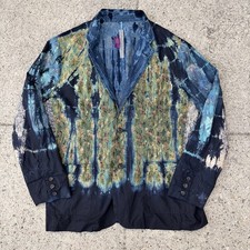 Raquel Allegra Liberty Fabric Boyfriend Oversized Tie Dye Blazer Jacket