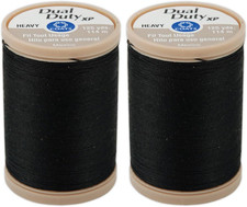 2-pack - Coats Clark S950-0900 Dual Duty Xp Heavy Thread 125-yard Black