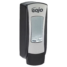 Gojo 8888-06 Adx-12 1250Ml Foam Soap Dispenser, Push-Style, Chrome/Black