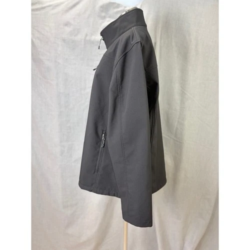 Swiss Tech Black Fleece Lined Softshell Full Zip Jacket Mens XL image 10