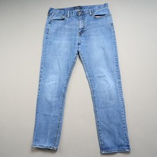 Lucky Brand Jeans 410 Athletic Fit Straight Blue Denim Mens 36 Pants Stretch