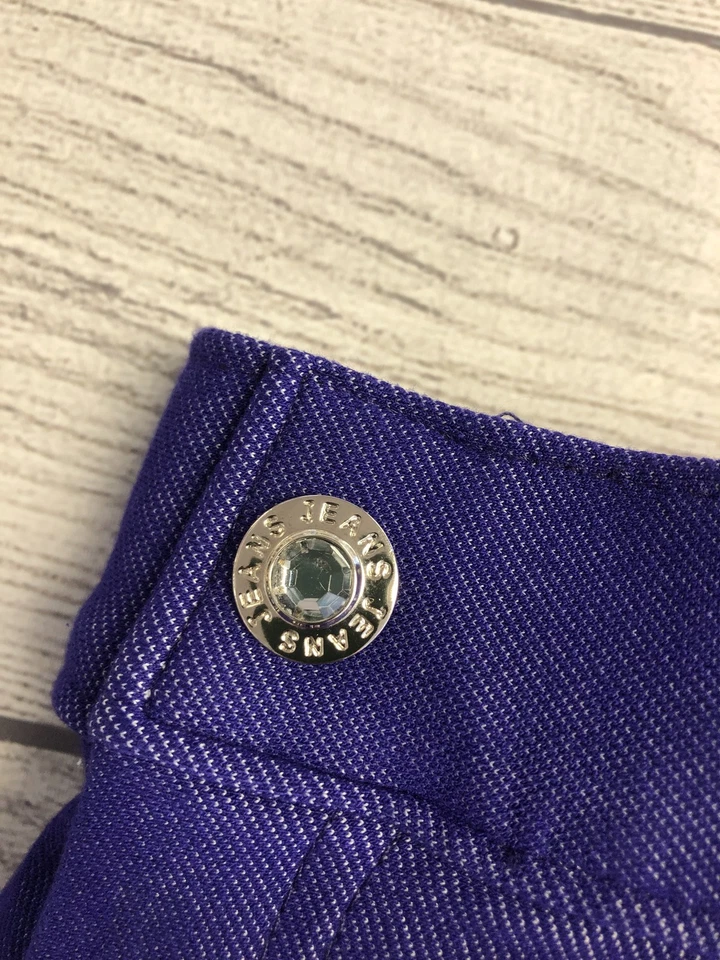 Pantalones de mezclilla Yelete para mujer pequeños azules morados grises elásticos calce ajustado lote 2 Foto 2 de 4