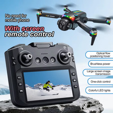 Professional Brushless Drone  with Screen Remote HD Aerial Photography LED Light