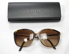 Burberry Cat Eye Sunglasses Womens Havana Brown 59-16-140