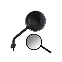 Spiegel SIP Style Shorty Ø110Mm Schwarz FüR Vespa Lx, Lxv, S, Gts, GTS Super