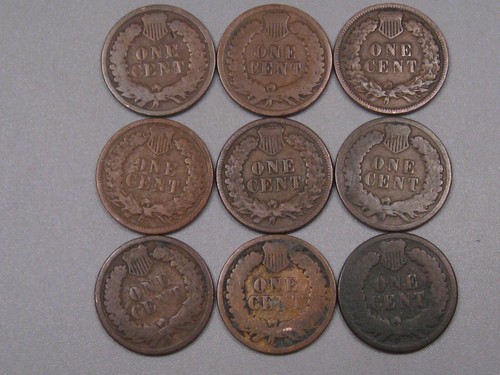 9 1880's Indian Head Pennies *Look at Dates*. #20 - Picture 12 of 22