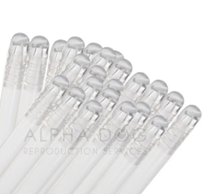 20 Alpha Dog Premium Artificial Insemination Tubes Canine AI Breeding Supplies