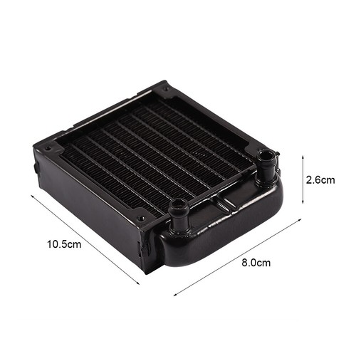 80mm Aluminum Water Cooling Radiator CPU Heat Sink for Computer PC Liquid Cooler - Photo 5/11