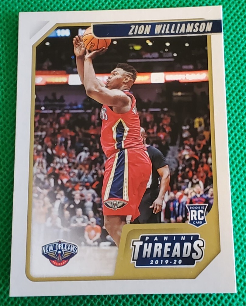 Zion Williamson 2019-20 Panini Chronicles Threads NBA Rookie RC #78 NO Pelicans