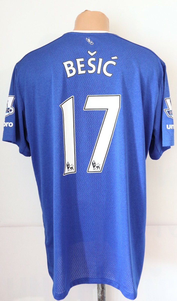 EVERTON 2015/2016 HOME #16 BESIC FOOTBALL SHIRT JERSEY TRIKOT TOP