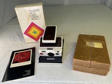 Vintage The Polaroid SX-70 Land Camera Model 2 With Box Manual and Paperwork