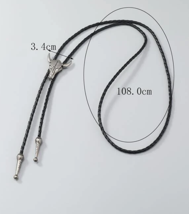 JEAN'S FRIEND Vintage Silver Plated Celtic Blue Enamel Cross Knot Wedding Bolo Tie Cravatta
