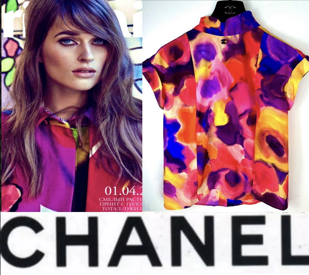 3k Nuovo Chanel 2015 Rosa Nero Top Camicia Maglione Cappotto Giacca 34 36 2 4 6 S M 15P