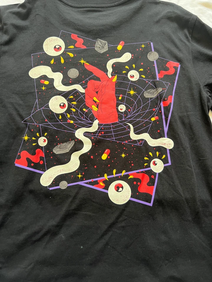 Volcom Freak City Featured Artist Longsleeve Langarmshirt Tee Herren Schwarz - Bild 3 von 4