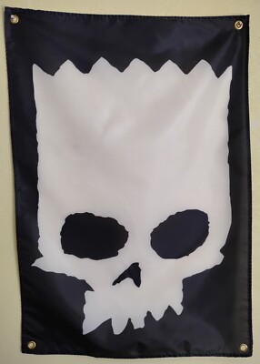 Zero Skateboards Bart Simpson Banner Poster Homer Jamie Thomas Skull Marge Deck 