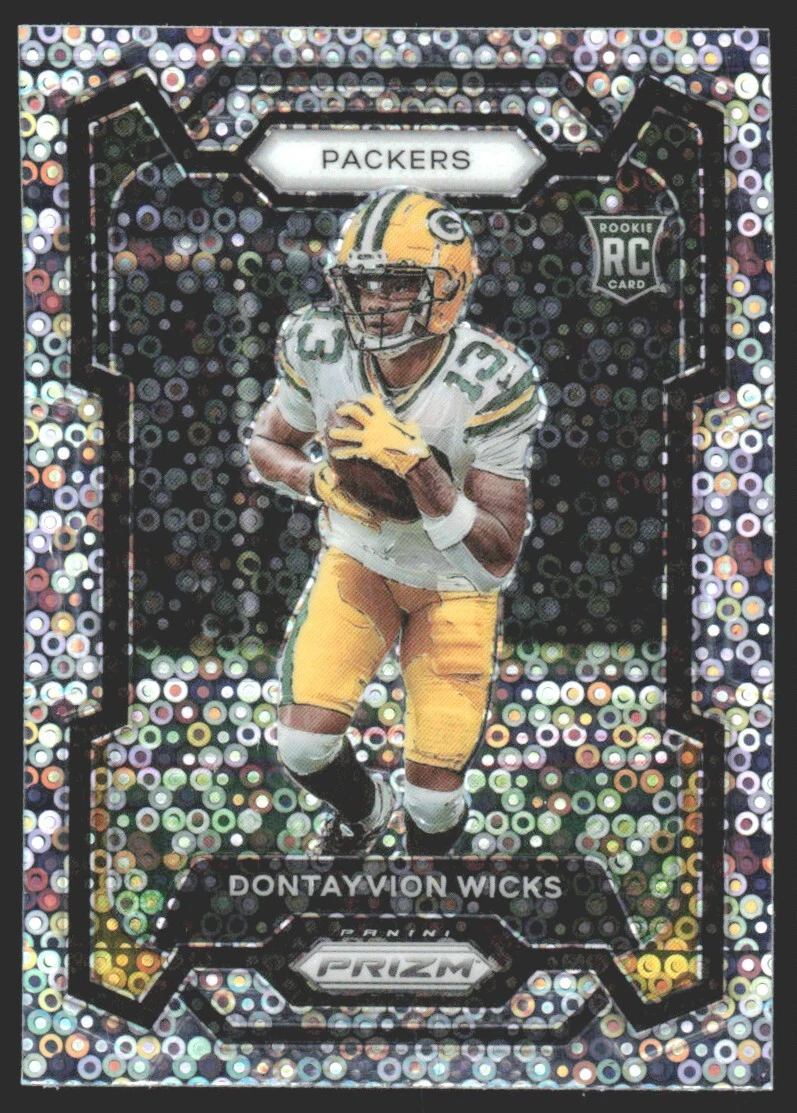 2023 Panini Prizm Rookie No Huddle Prizms Dontayvion Wicks #333 JW1