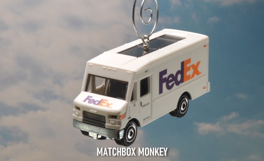 FedEx Custom Christmas Ornament Federal Express Delivery Truck