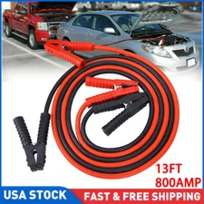 Heavy Duty Power Jumper Booster Cables Commercial Grade Battery 2 Gauge 800 AMP