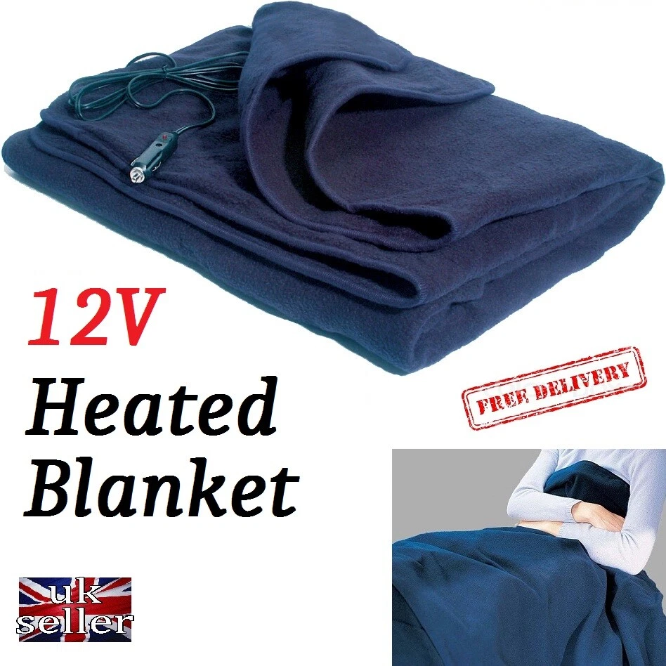 CAMPERVAN 12V HEATED ELECTRIC BLANKET FLEECE 12 VOLT MOTORHOME SELF BUILD  CAMPER | eBay