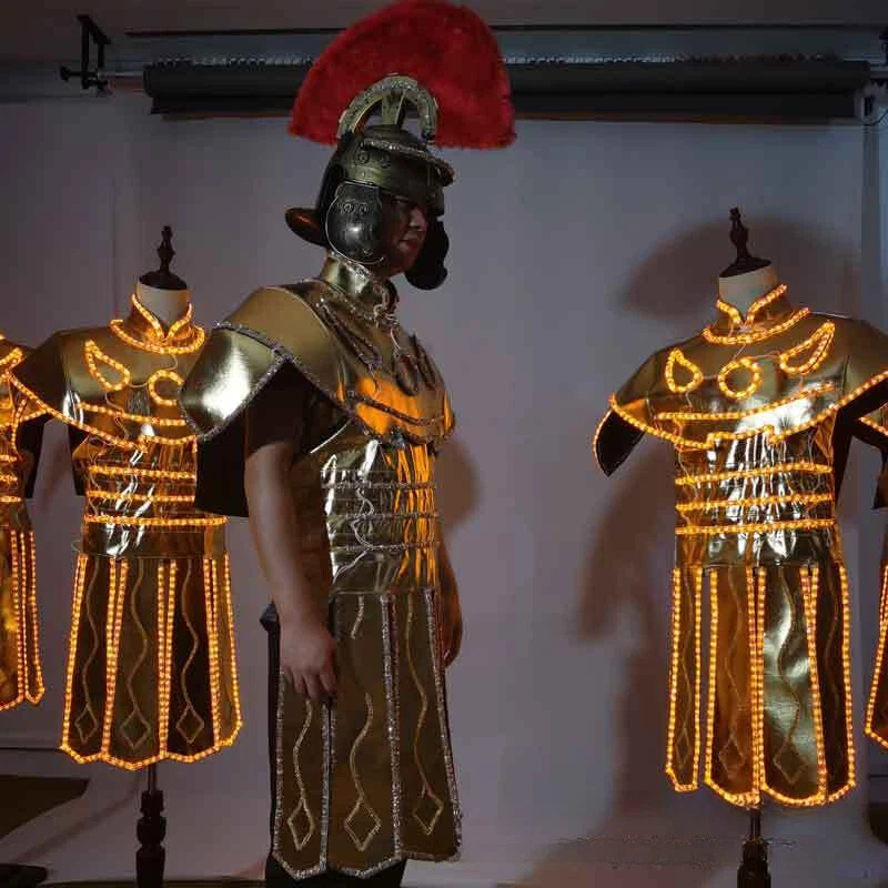 Full Color Lights LED Suit Costume Clothes NIght Club DJ Dance Performance Dress - Image 3 of 4