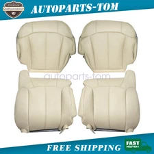 Replacement Both Side Leather Seat Cover Fits 99-2002 Chevy Tahoe Suburban Tan