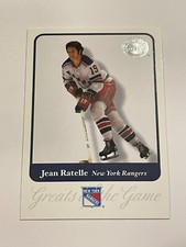 2001 Fleer Greats of the Game Hockey #27 - Jean Ratelle - New York Rangers
