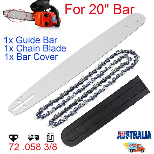 20" Chainsaw Bar & Chain Combo Fit Husqvarna 266 365 372 394 395XP 3/8 ...