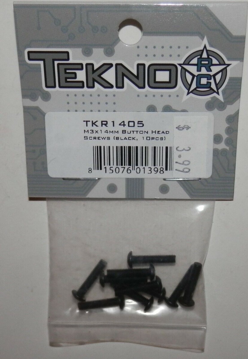 TKR1405 – M3x14mm Button Head Screws (black, 10pcs) TKR1405 – M3x14mm Button Head Screws (black, 10pcs)