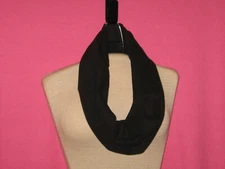 Handmade Infinity/Cowl Woman's Scarf - Flannel - Black - One size