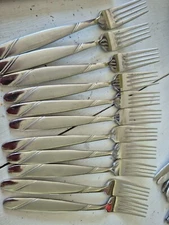 Oneida RISOTTO Stainless Glossy & Frosted 18/10 Silverware CHOICE Flatware