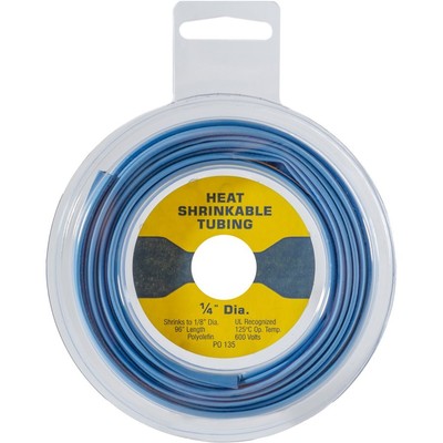 Auveco - 25017 - Thin Wall Heat Shrink Tubing - 8Ft. Disk - Blue - (Pack Of 1)