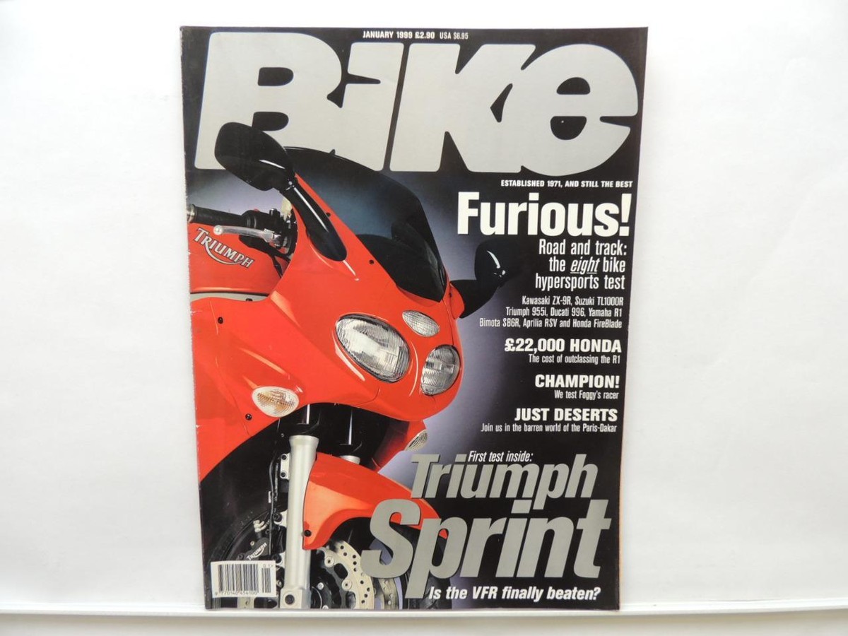 you.is　① January 1999 BIKE Magazine Honda Triumph Kawasaki Ducati Honda