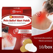 10x Far Infrared Pain Relief Patch For Neck Shoulder Heating Pad Cervical Spine