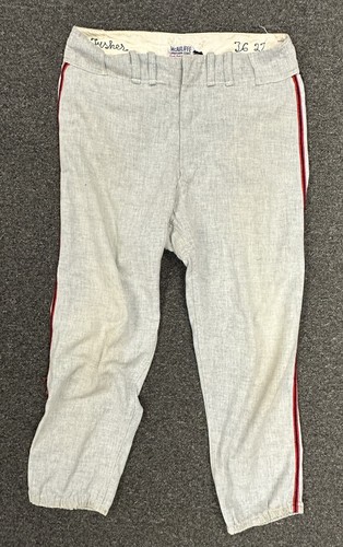 1969 Eddie Fisher (Pitcher) Calif. Angels GAME USED Road Flannel Baseball Pants - Bild 2 von 5