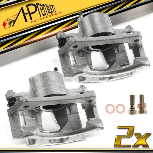 2x Front Left & Right Brake Calipers with Bracket for Jeep KJ Liberty