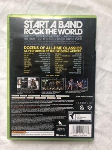 XBox 360 Rock Band Video Game (Microsoft 2007) - Picture 2 of 3