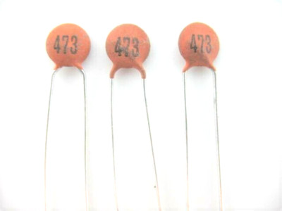 .01uF 500V Ceramic Disc Capacitor – Radial Mount, 10% Tolerance (Great For Guitar Amps)