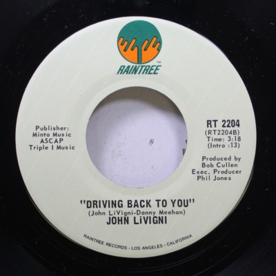 Soul 45 John Livigni - Driving Back To You / Machines On Raintree