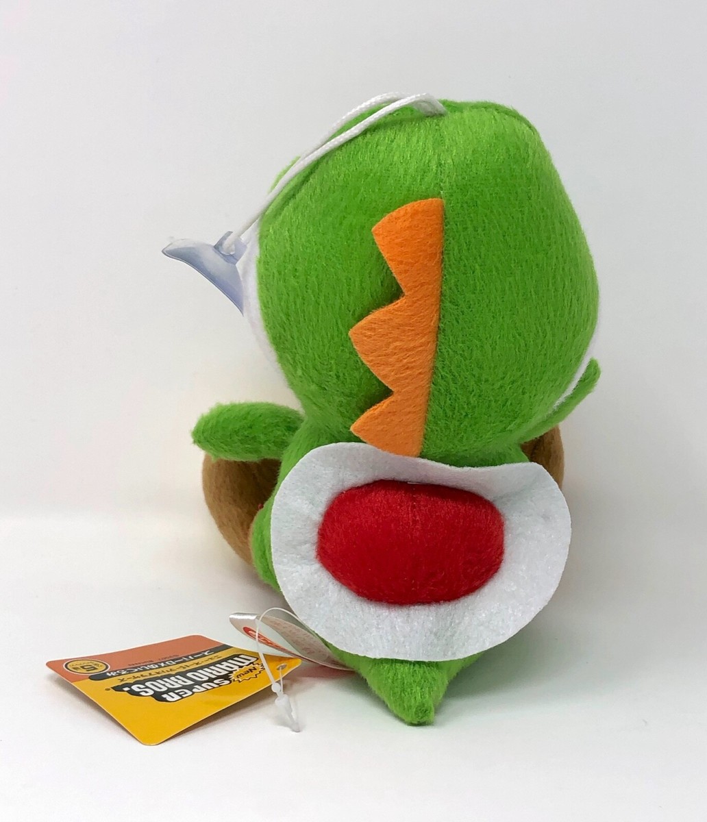 Super Mario Bros 6.5” 2007 YOSHI plush stuffed toy doll Authentic
