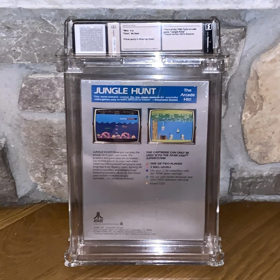 Brand New Atari 5200 Jungle Hunt WATA 9.6 Factory Sealed 1983 Video game Rare - Image 4 of 4